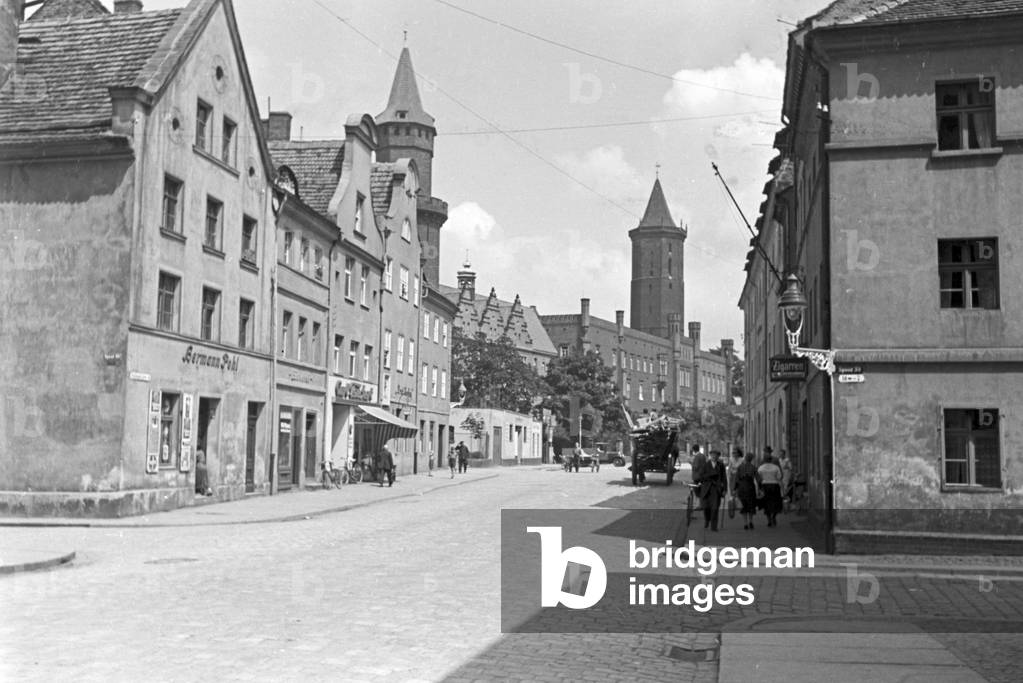 A trip to Liegnitz, Germany 1930s (b/w photo)