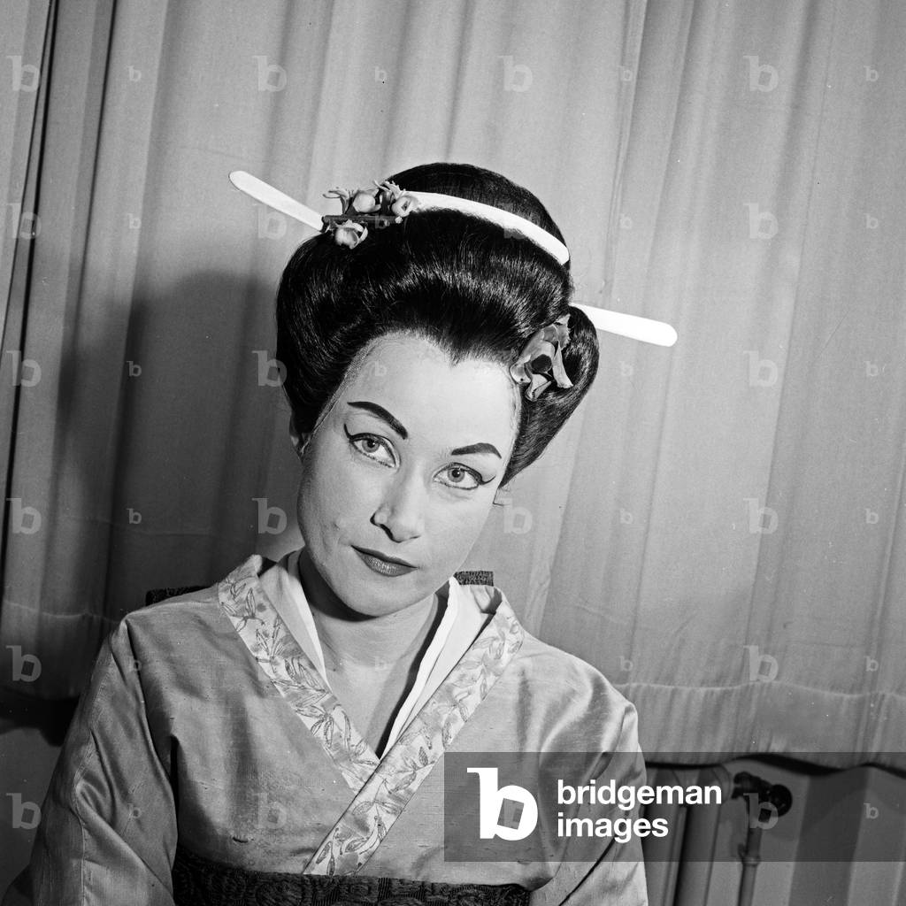 Austrian opera singer Melitta Muszely at Hamburg, Germany 1960s