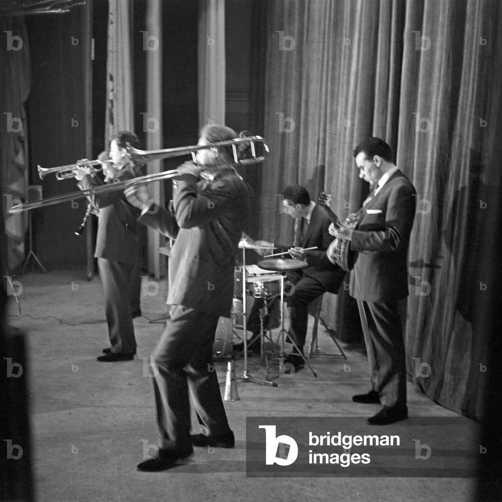 Chris Barber Band performing at Hamburg, Germany 1950s