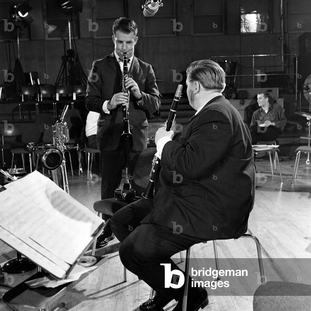 Musicians at the Hamburg jazz workshop, Germany 1960s