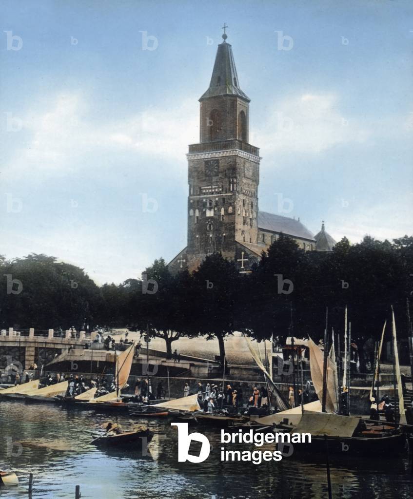 The cathedral of Turku (in earlier days: Abo), Finland 1920s