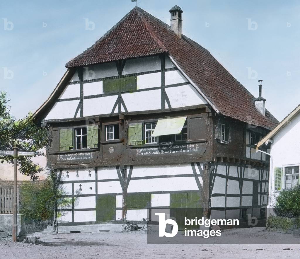 A nice old frame house at the city of Immenstaad