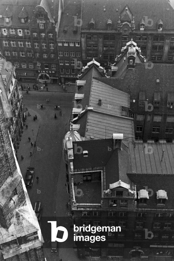 A trip to Stuttgart, Germany 1930s (b/w photo)