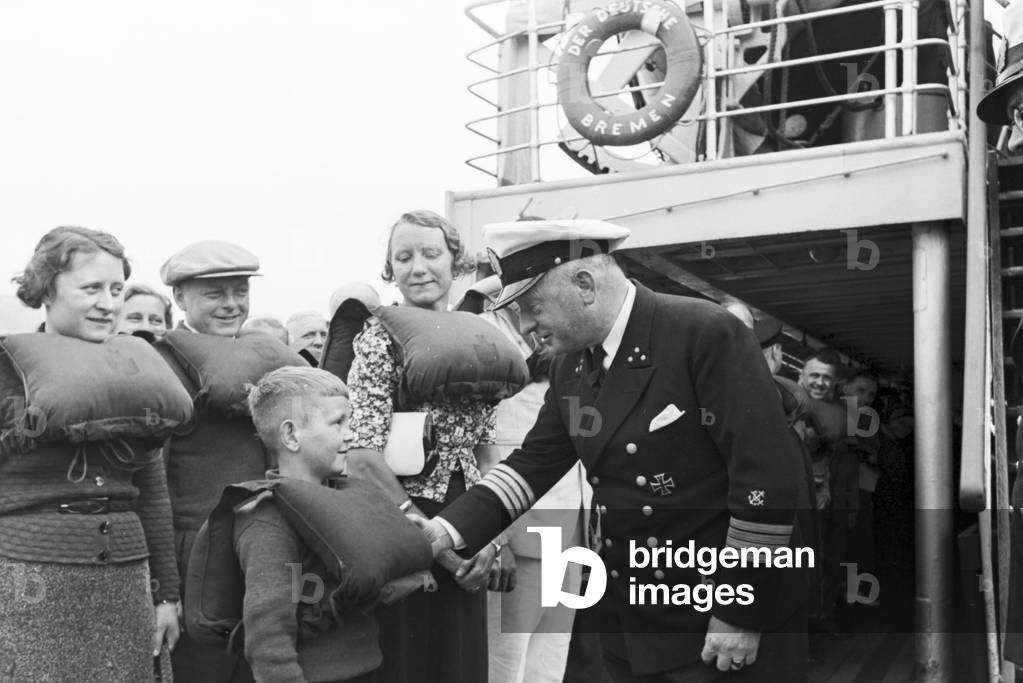 A cruise to Norway, Germany 1930s (b/w photo)