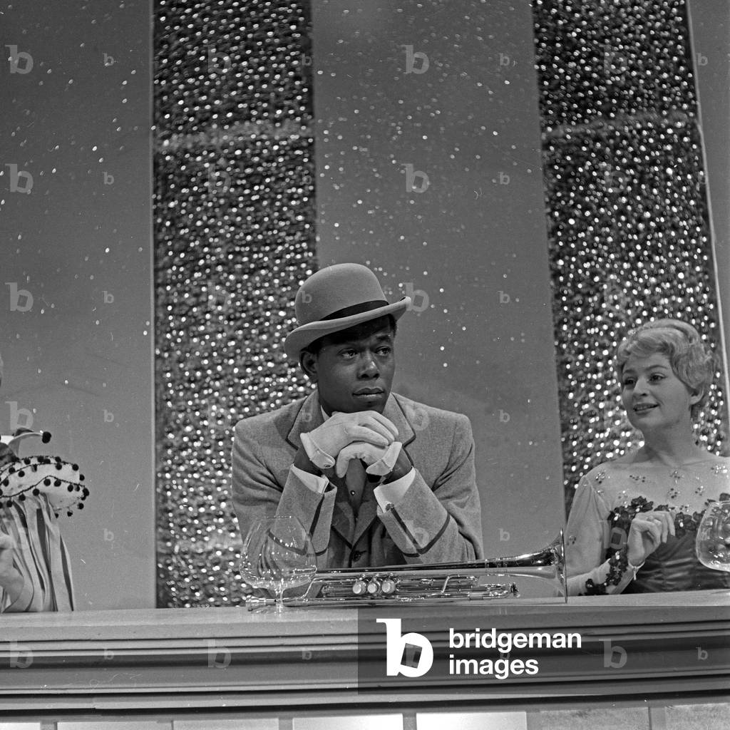 German singers Billy Mo and Undine von Medvey performing in the TV show 