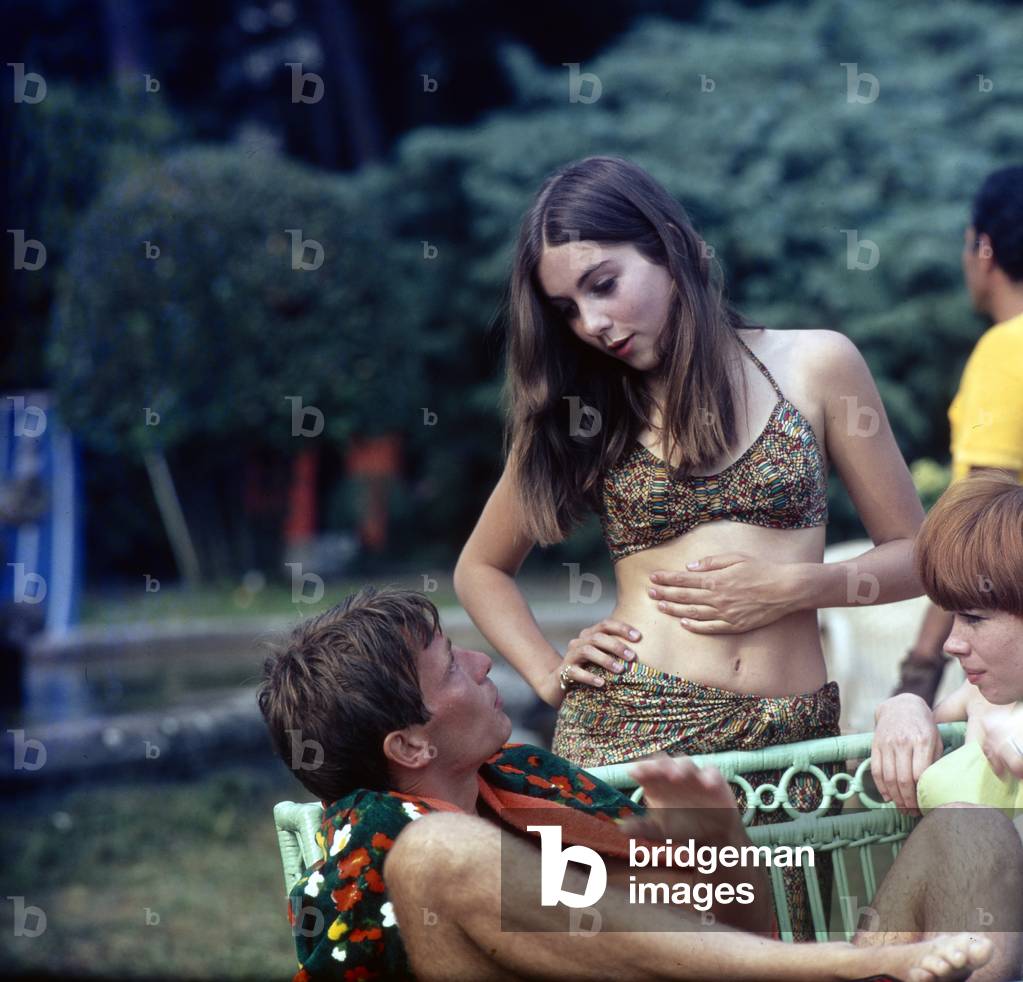 Romina Power on holidays, 1960s