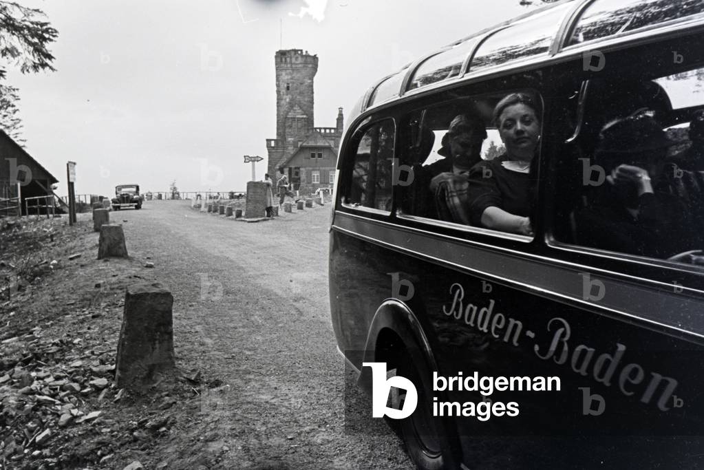 An excursion to Freiburg im Breisgau, Germany 1930s (b/w photo)