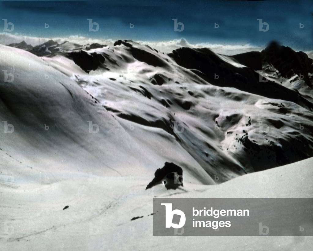 Wintertime at Zillertal valley in Tyrol, 1920s