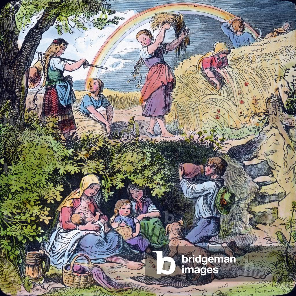Illustration of painter and illustrator Ludwig Richter, Germany 19th century