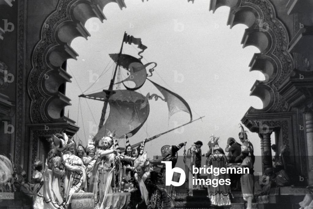 Performance in the opera in Rome, Italy 1940s (b/w photo)