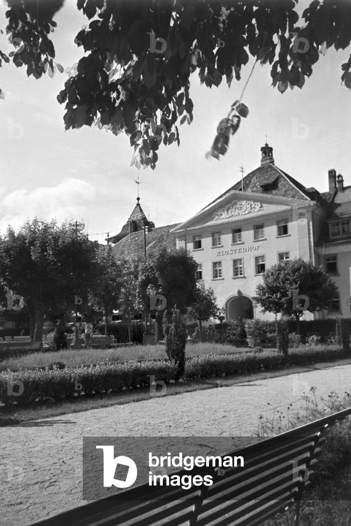 A stay at a health resort in St Blasien, Germany 1930s (b/w photo)