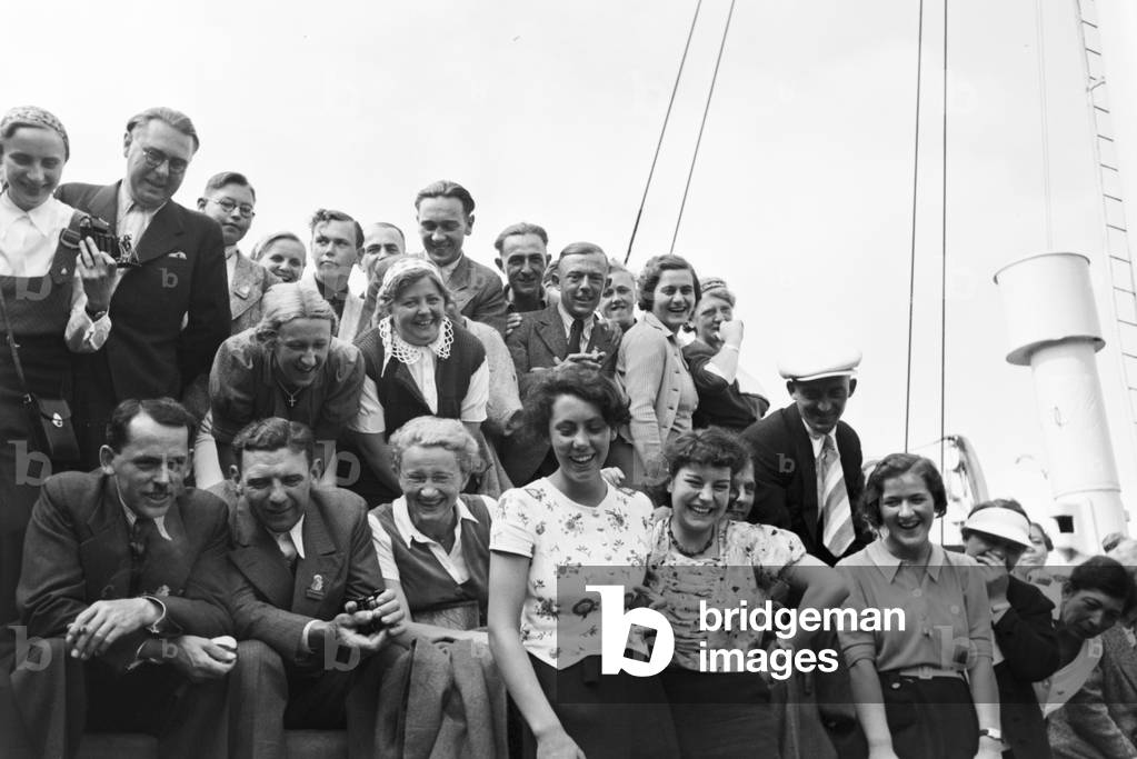 A cruise to Norway, Germany 1930s (b/w photo)