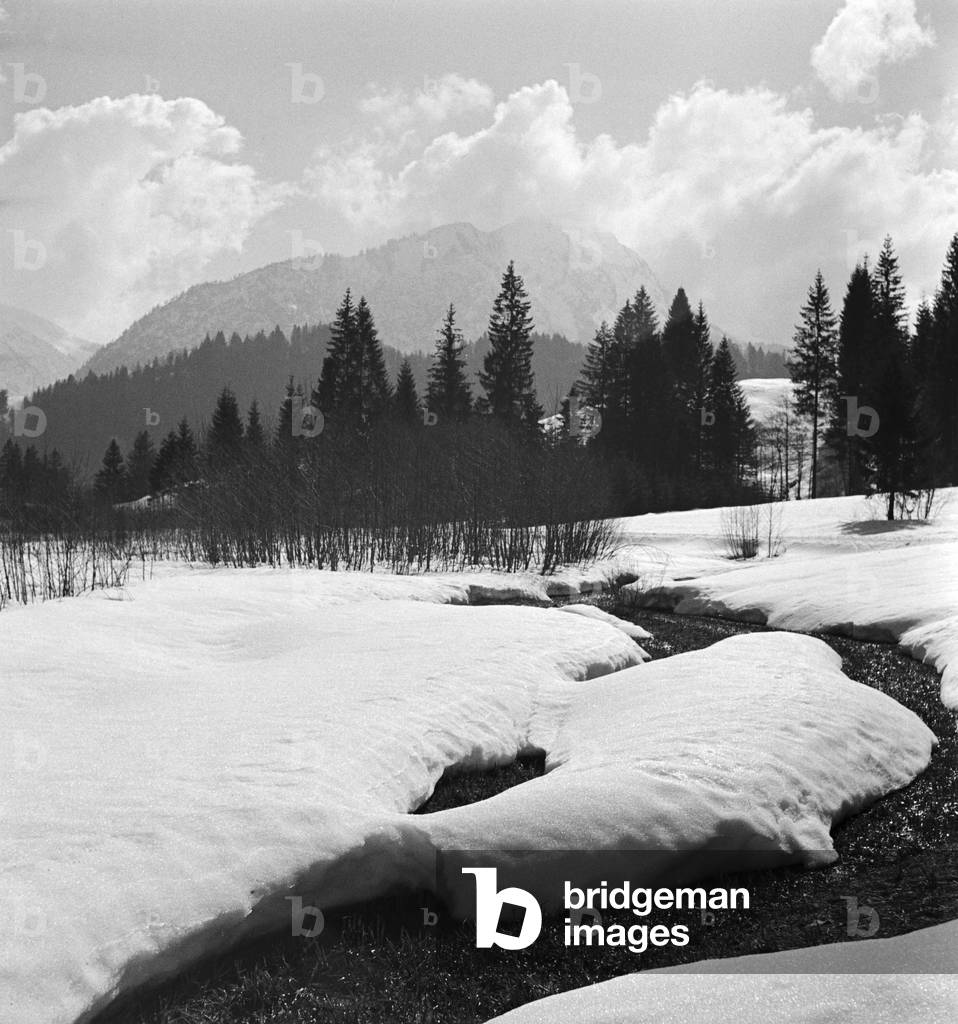 A trip to Mittelberg in Austria, Germany 1930s (b/w photo)