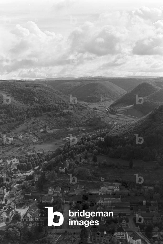 A trip to Bad Urach, Germany 1930s (b/w photo)