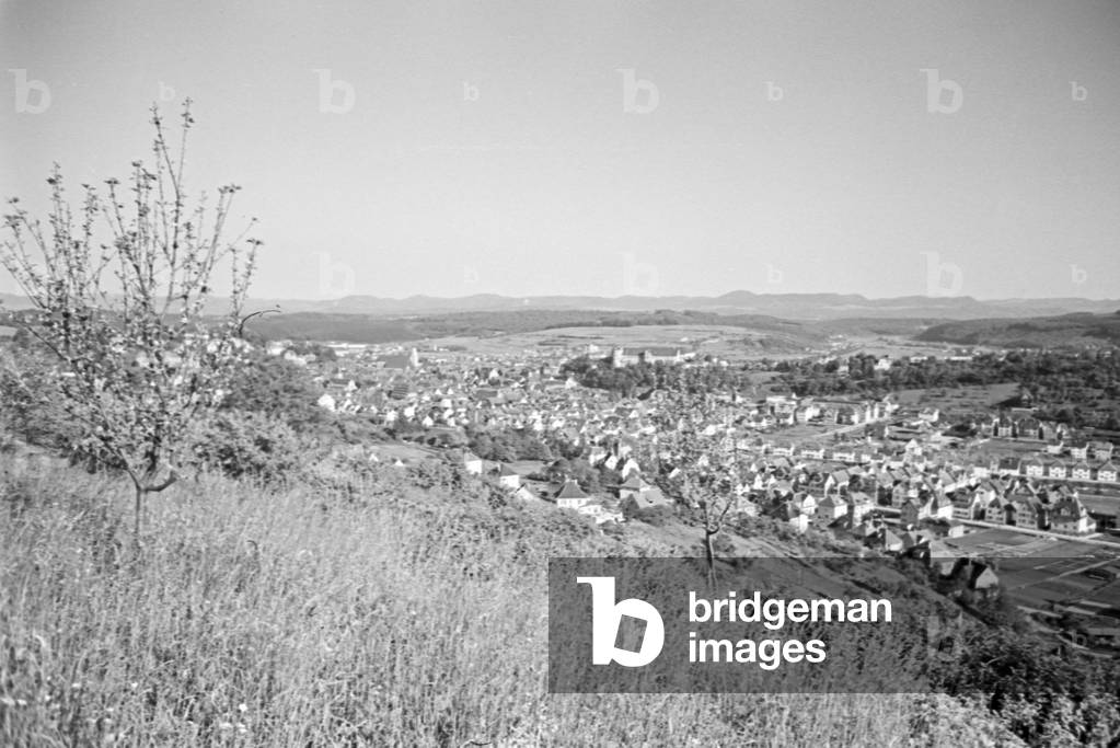 A trip to Tübingen, Germany 1930s (b/w photo)