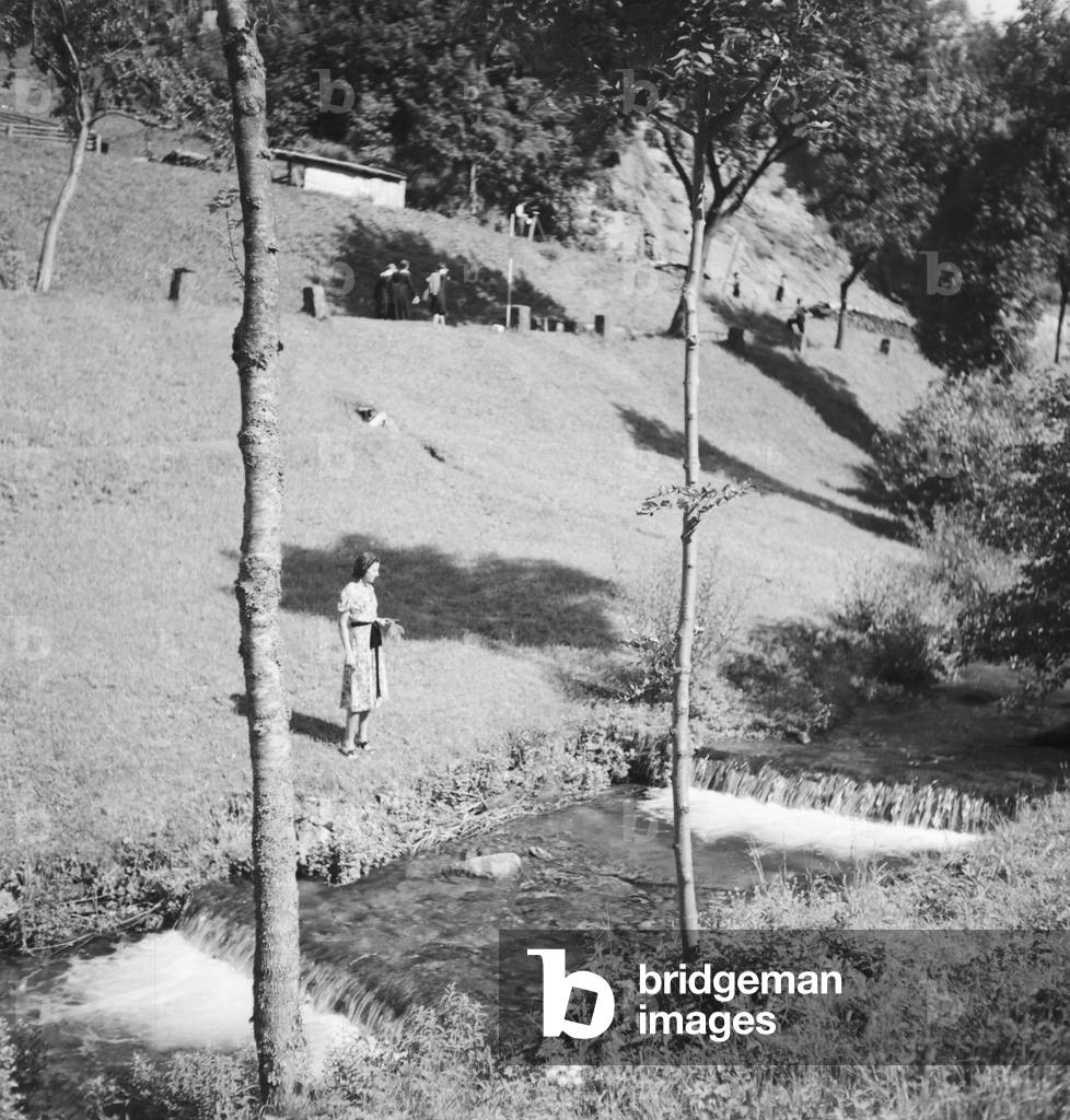 Summer in the Black Forrest, Germany 1930s (b/w photo)