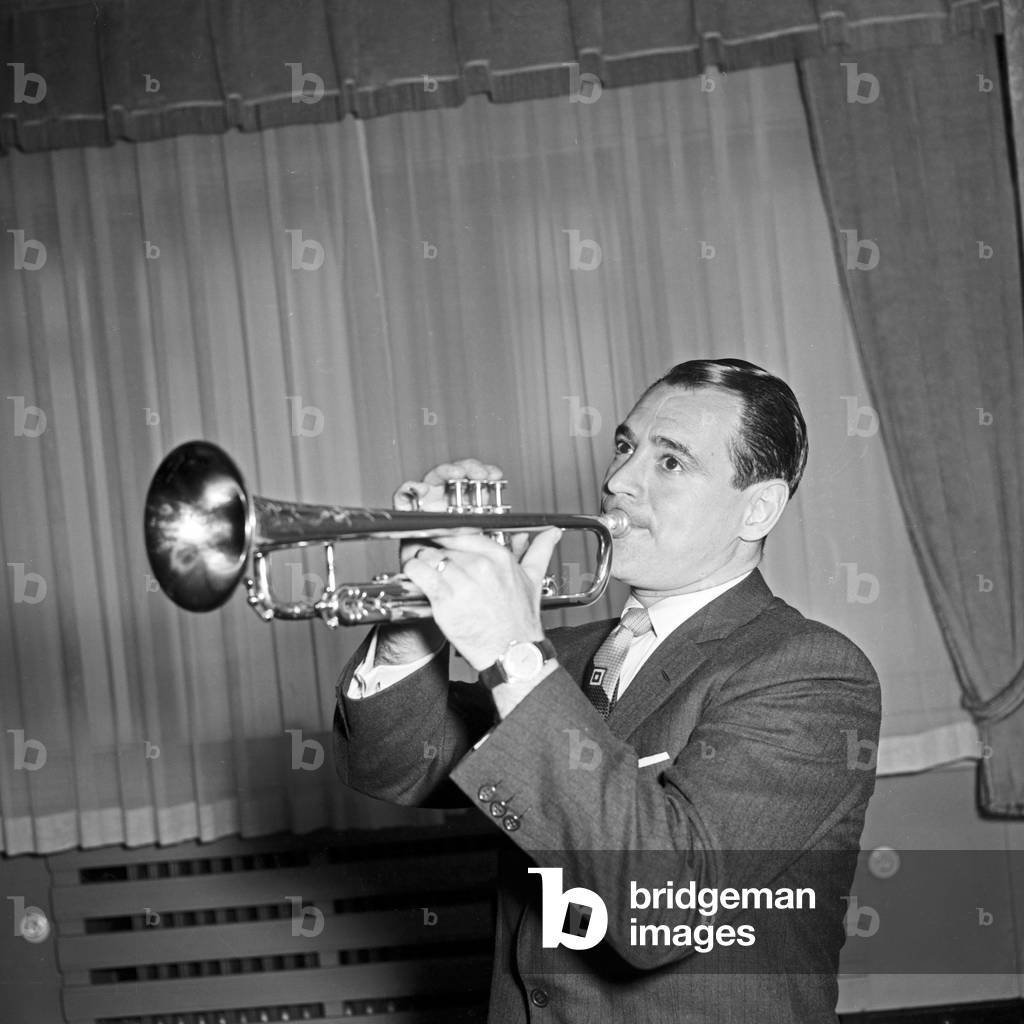 The trumpeter at Hamburg, Germany 1950s
