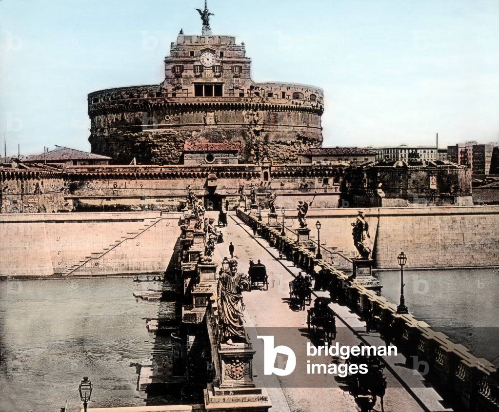 Castel Sant Angelo at Rome, Italy 1920s