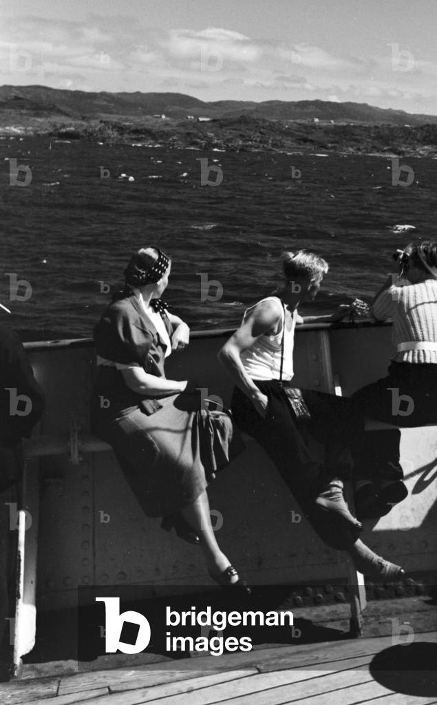 A cruise to Norway, Germany 1930s (b/w photo)