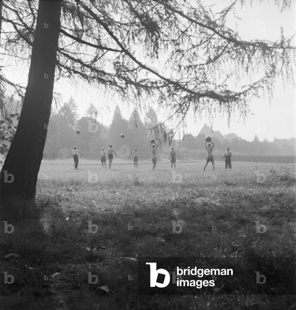 At the spa resort of Bad Homburg vor der Hoehe, Germany 1930s (b/w photo)