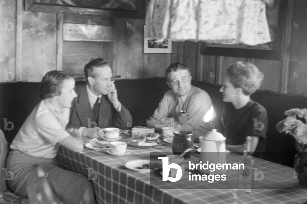 Holidays in the Black Forest, Germany 1930s (b/w photo)