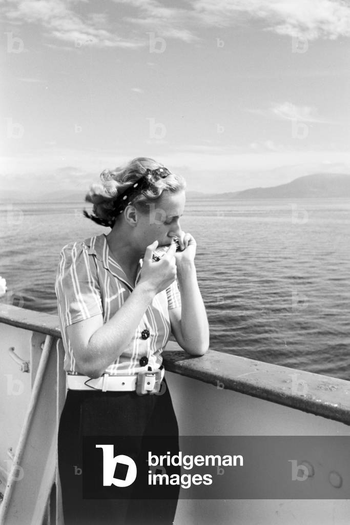 A cruise to Norway, Germany 1930s (b/w photo)