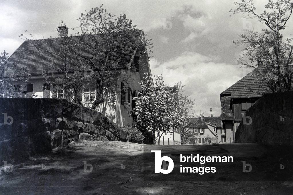 A trip to Hirsau, Black Forest, Germany 1930s (b/w photo)