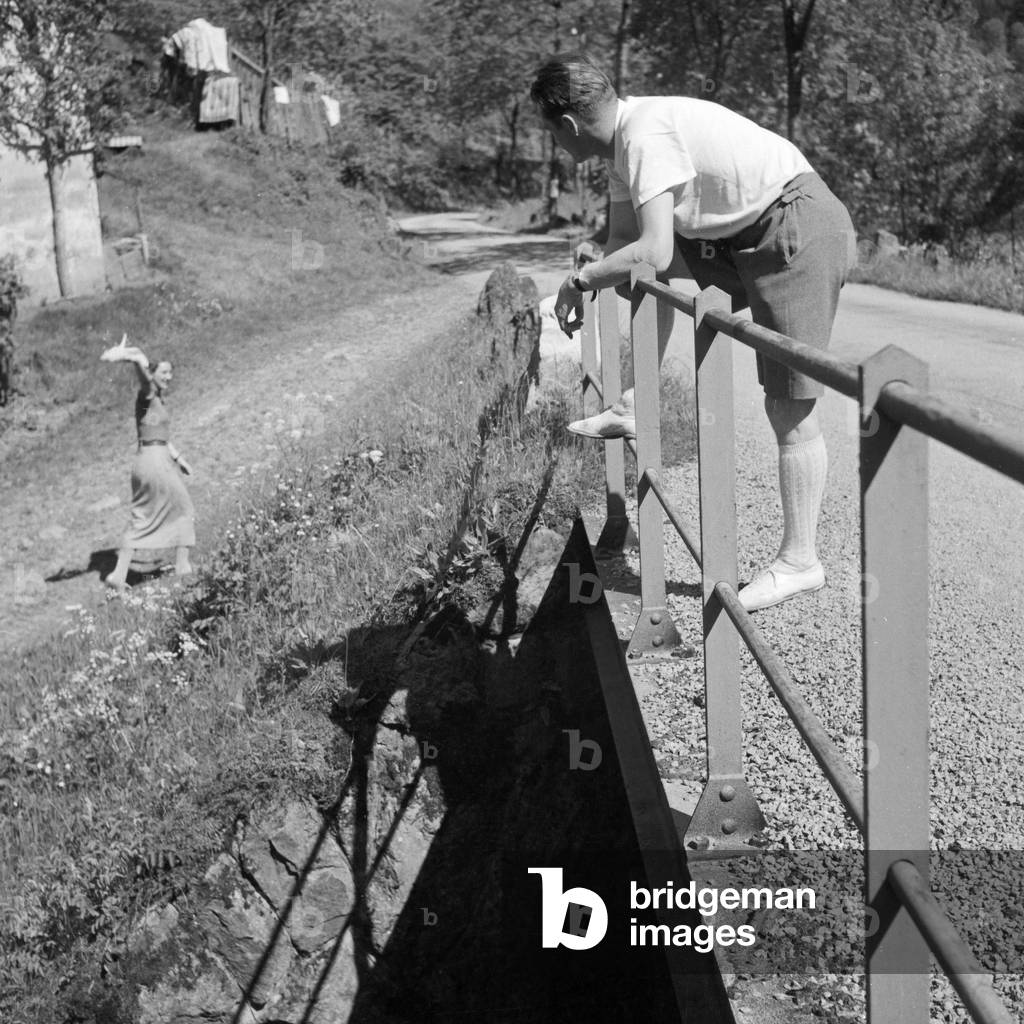 In the Black Forest region, Germany 1930s (b/w photo)