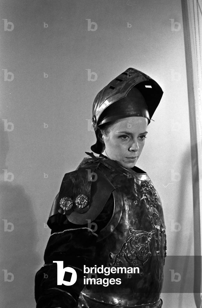 German actress Heidi Mahler as a knight, Germany 1960s