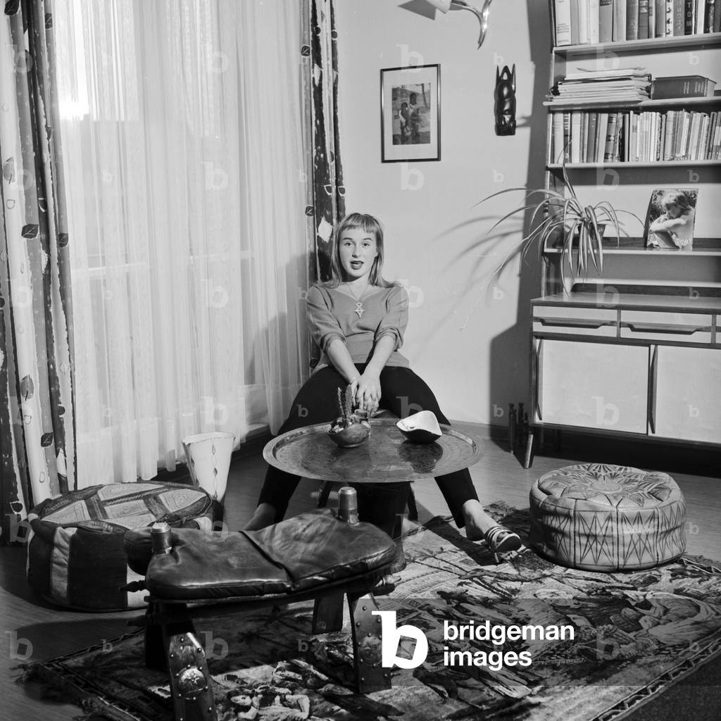 German singer and actress Sybille Pagel, later Danny Mann, June 1957