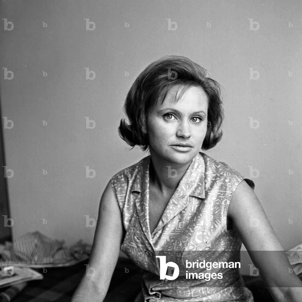 German actress and theatre director Lis Verhoeven at Hamburg, Germany 1960s