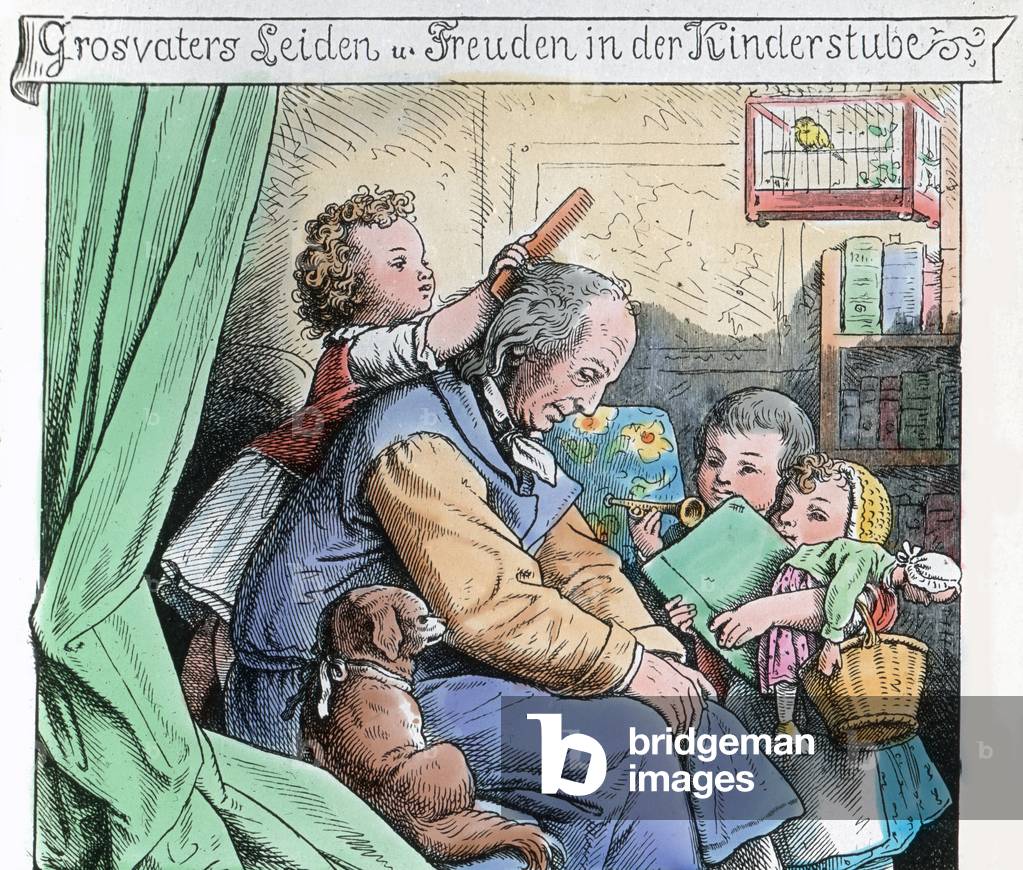 Illustration of painter and illustrator Ludwig Richter, Germany 19th century