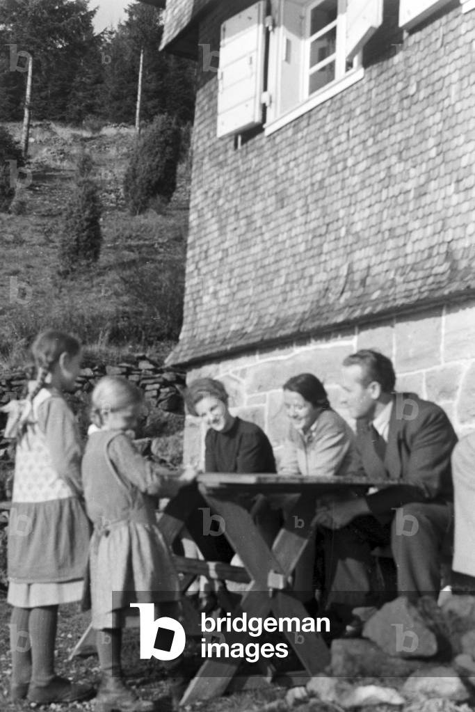 Holidays in the Black Forest, Germany 1930s (b/w photo)