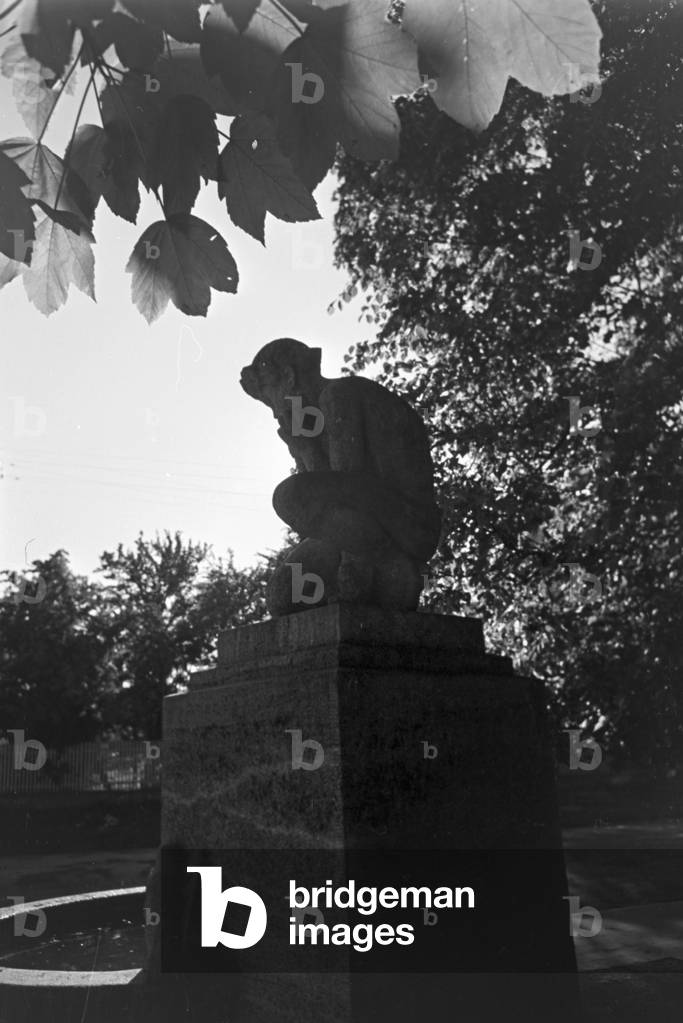 A trip to Trossingen, Germany 1930s (b/w photo)