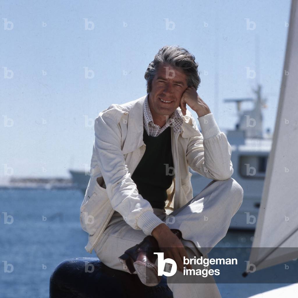 Dutch entertainer Rudi Carrell on vacation, Germany 1970s