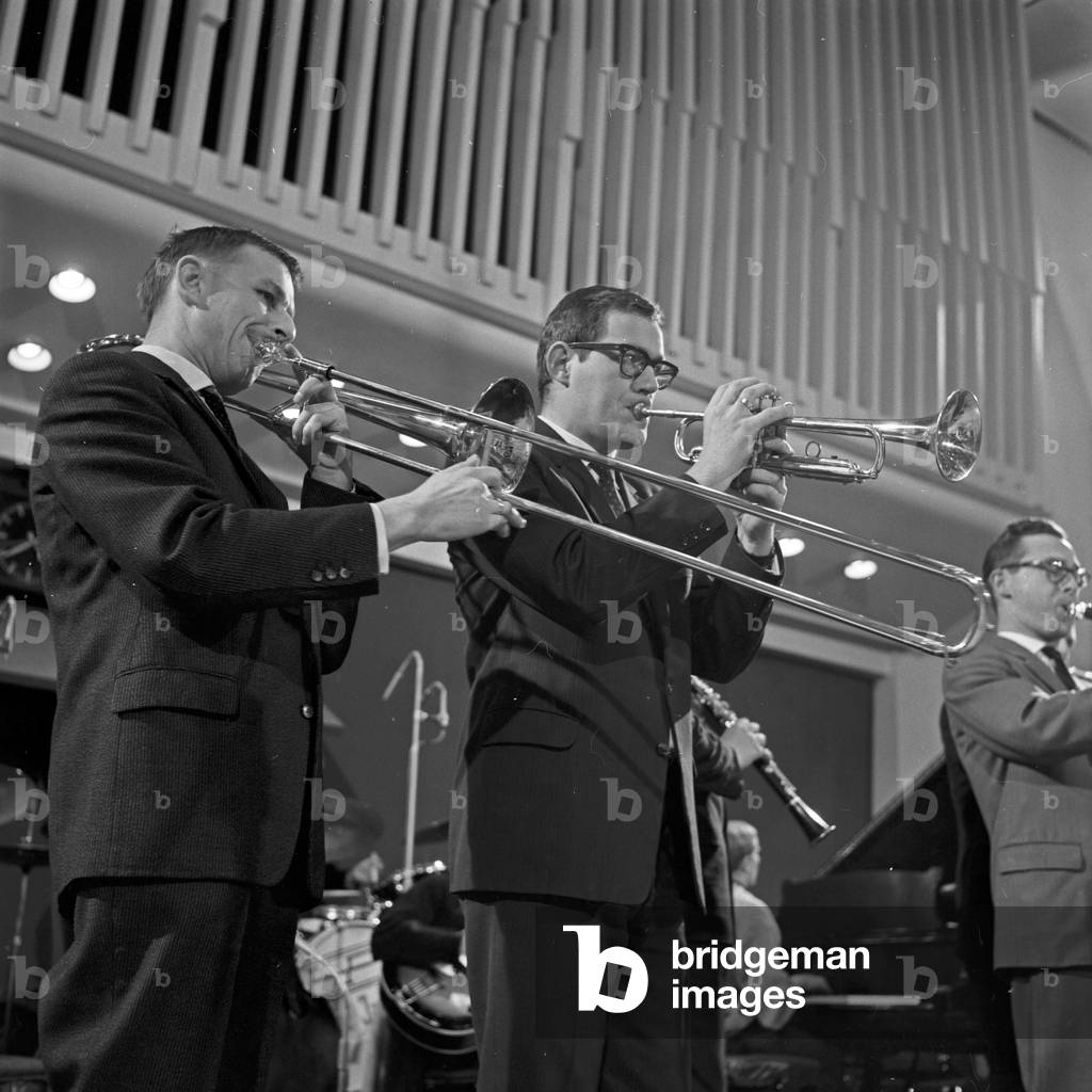 Musicians at the Hamburg jazz workshop, Germany 1960s