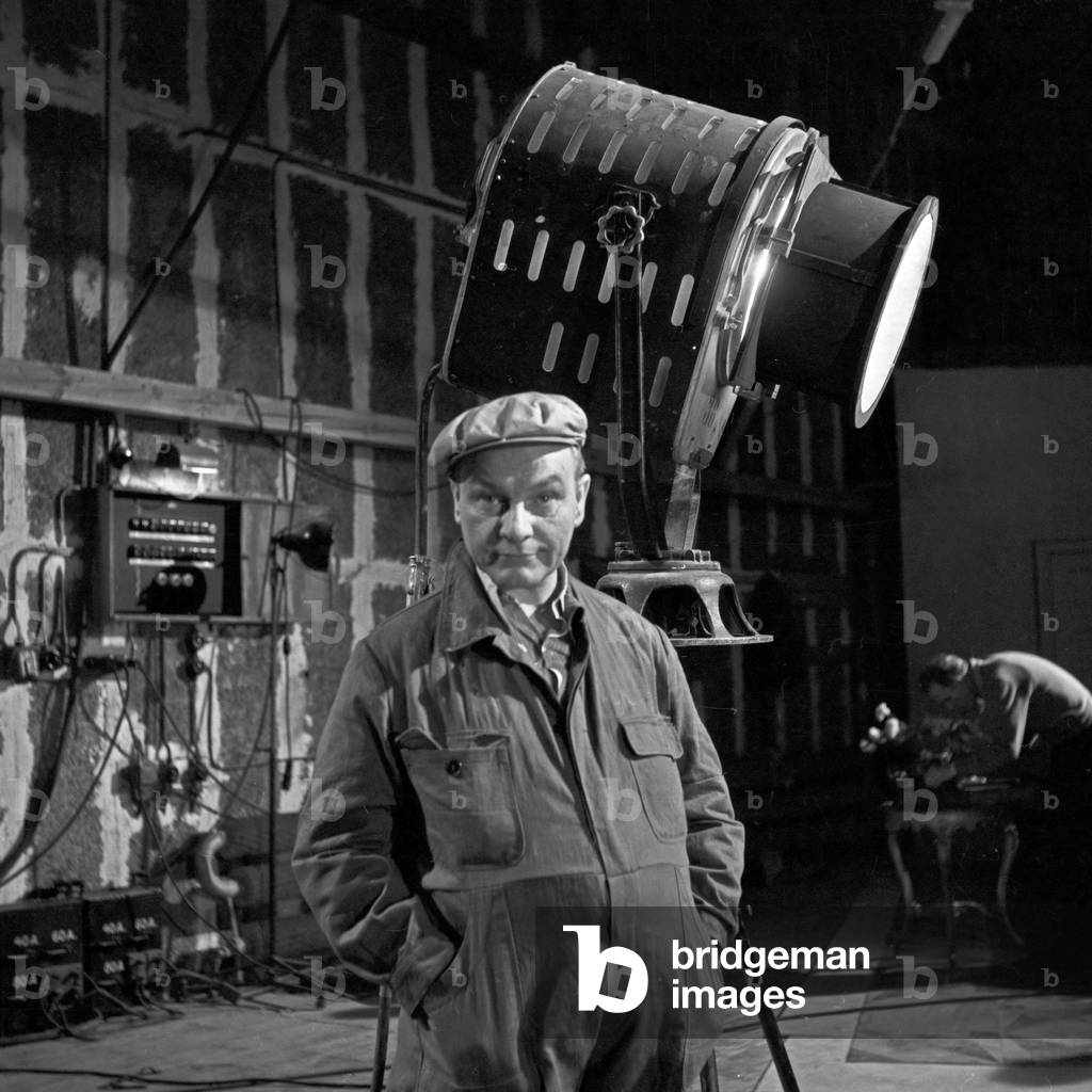 Lightning technician at the set of NDR TV music show 