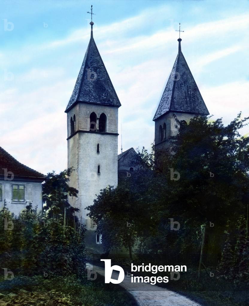 Twin belfry of the church at Reichenau Unterzell