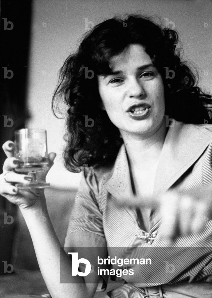 Young woman with a glass, Germany 1970s