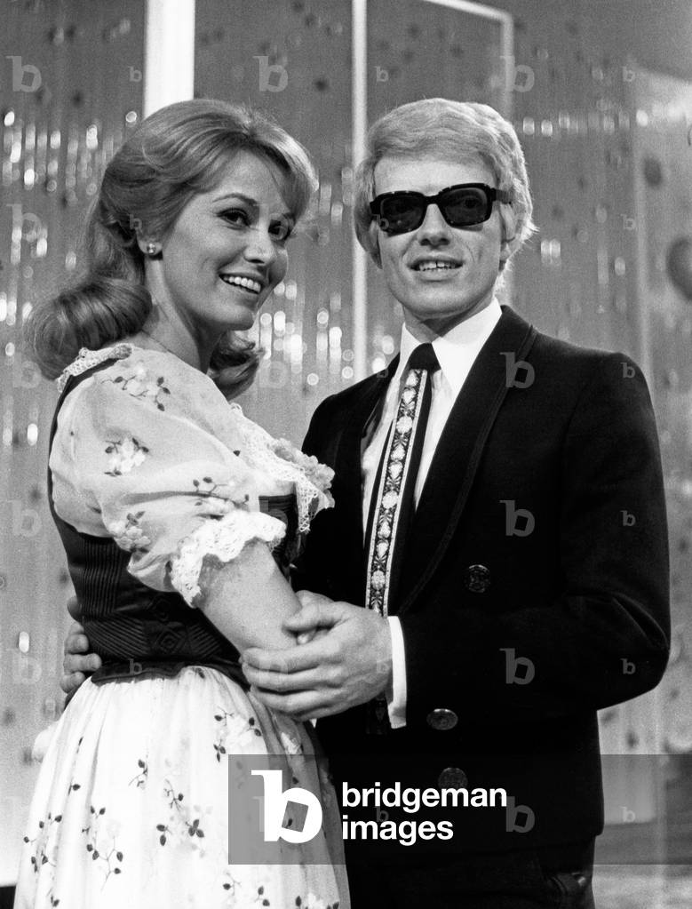 German singer Heino with his wife Hannelore, Germany 1970s