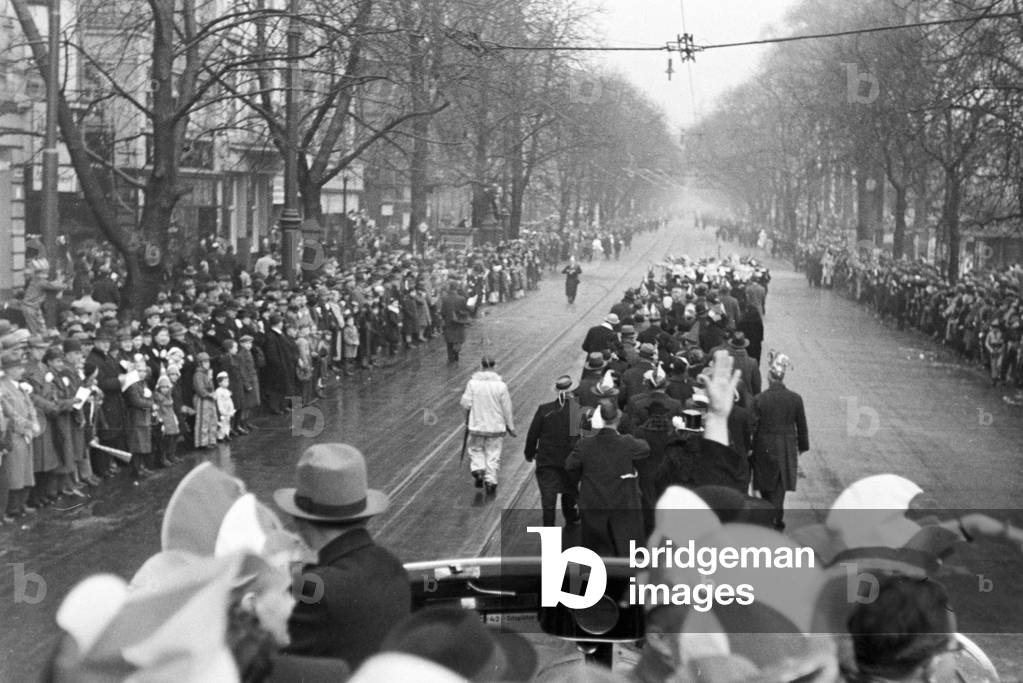 Amidst the carnival at Duesseldorf with the slogan 