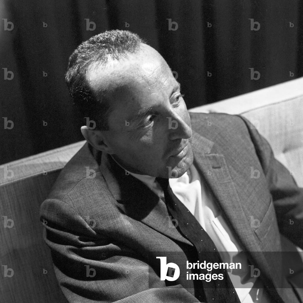 German journalist and publicist Peter Scholl Latour at Paris, France 1960s