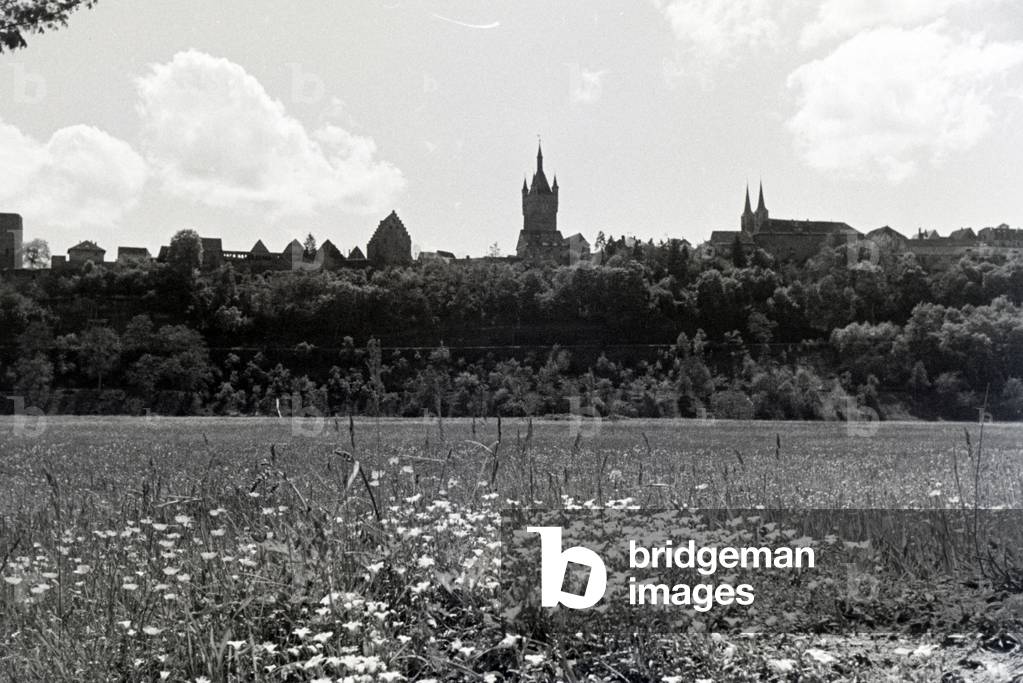 An excursion to Wimpfen, Germany 1930s (b/w photo)