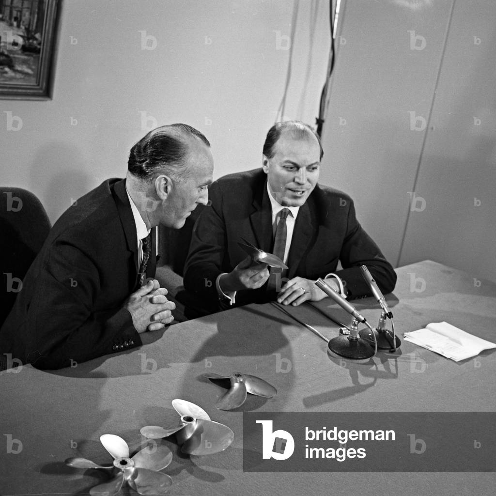 At the shipbuilding research center at Hamburg Barmbek, Germany 1960s