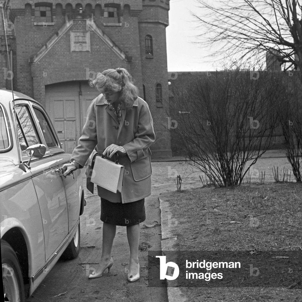 Austrian actress Erni Mangold at Hamburg, Germany 1960s