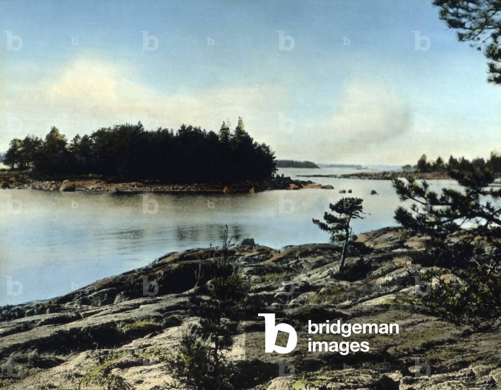 On the rock island Suursaari, Finland 1920s