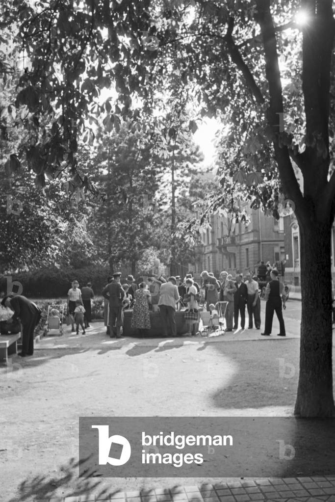 A trip to Stuttgart, Germany 1930s (b/w photo)