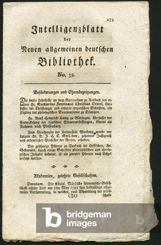 Germany, Kiel, historical newspaper : 