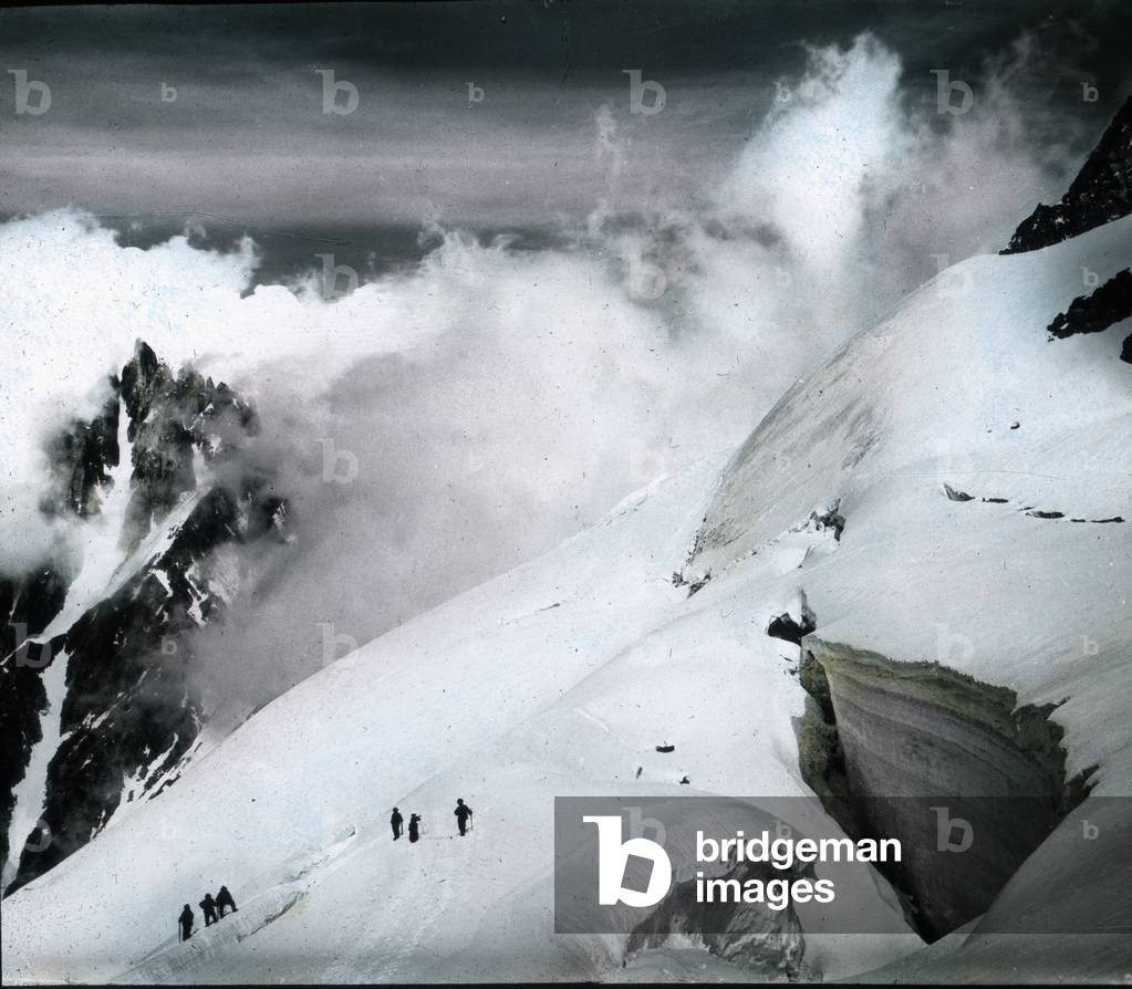 Bergschrund am Dome du Gouter