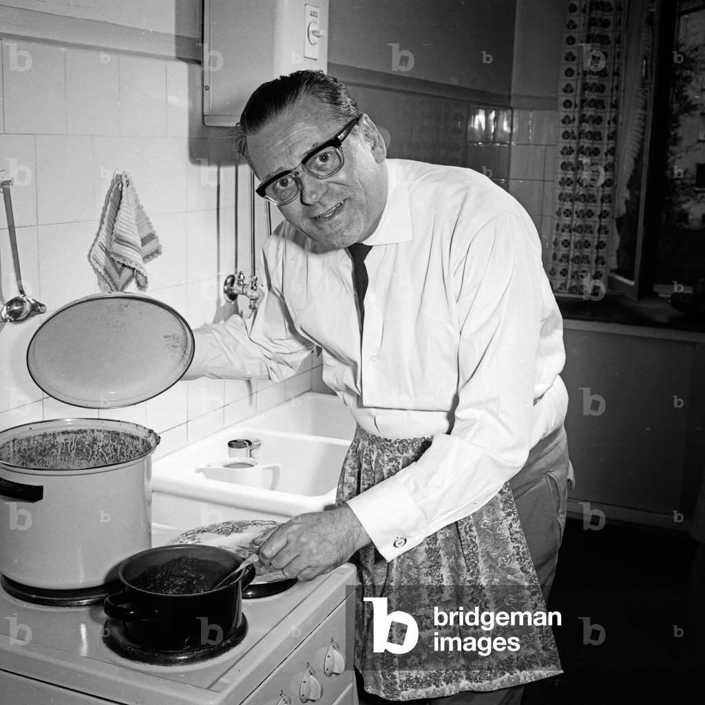German cabaret artist, actor and dubbing actor Kurt Klopsch at Hamburg, Germany 1960s